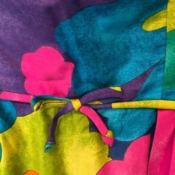 🌺 Gorgeous Kamehameha Hawaiian MCM 60s Vintage Dress🌸 - Picture 3 of 9